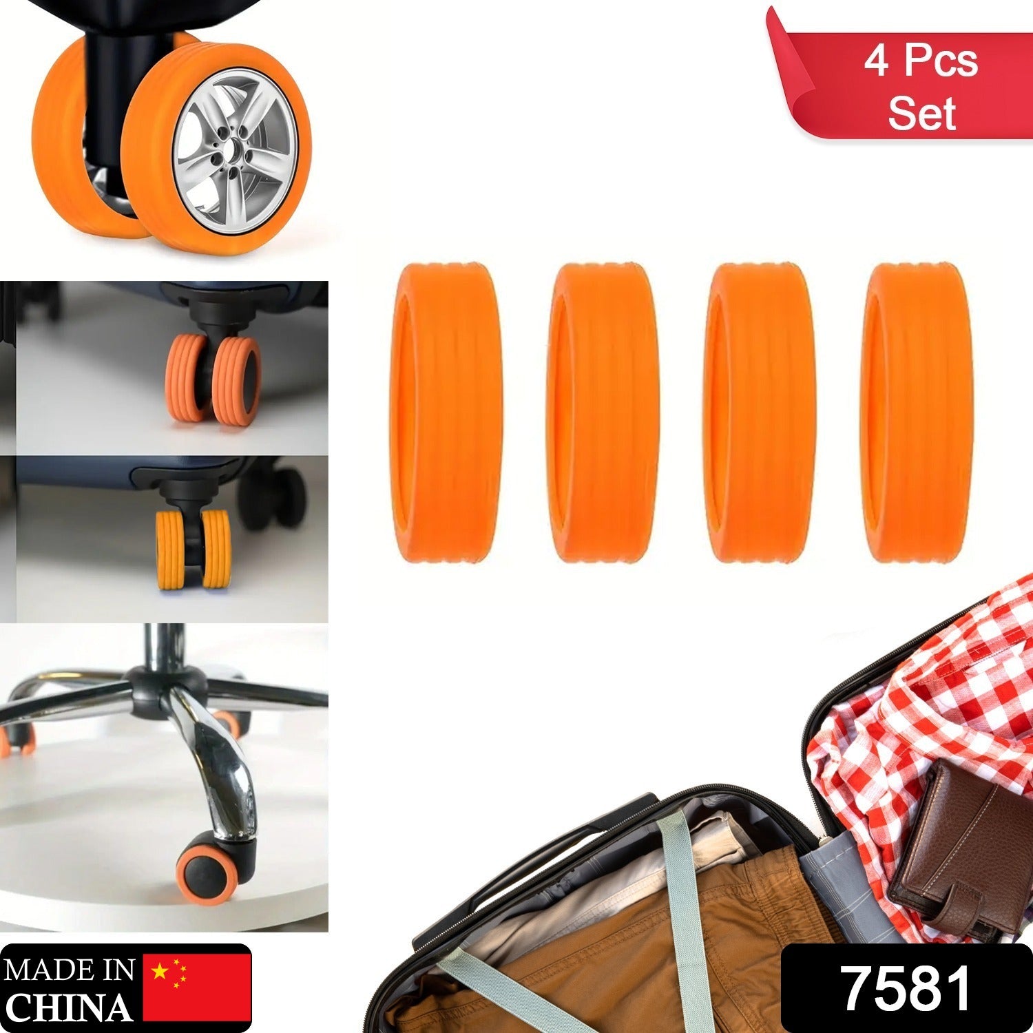 Luggage Wheel Covers, 8 & 4 Pcs Luggage Wheel Covers For Suitcase, Reduce Noise For Travel Luggage Suitcase, Silicone Suitcase Wheels Cover, For Protect Suitcase Wheels (8 Pcs & 4 Pc Set) Luggage Wheel Covers, 8 & 4 Pcs Luggage Wheel Covers For Suitcase, Reduce Noise For Travel Luggage Suitcase, Silicone Suitcase Wheels Cover, For Protect Suitcase Wheels (8 Pcs & 4 Pc Set)